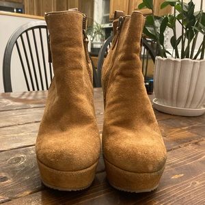 Aldo suede pump booties